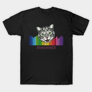 Retro Meowsik-Cat and Music lovers- T-Shirt